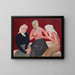 Three old ladies - Jēkabs Kazaks — framed artwork on a wall