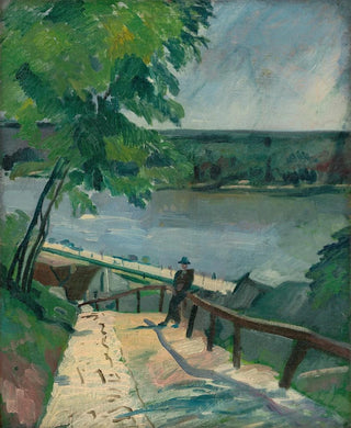 Jlius Schubert - Landscape by the Danube.webp