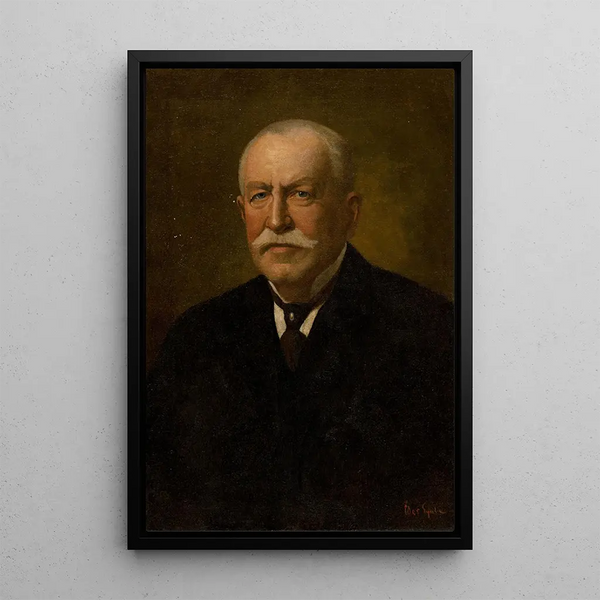 Portrait of Edmund - Julius Lederer — framed artwork on a wall