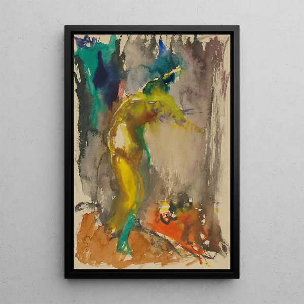 Combat - Jan Novák — framed artwork on a wall