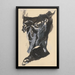 Composition figurative 2 - Jan Novák — framed artwork on a wall