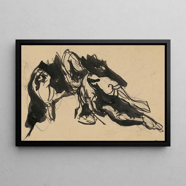 Flag Bearer - Jan Novák — framed artwork on a wall