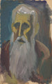 Head of an Old Man - Jan Novák — framed artwork on a wall
