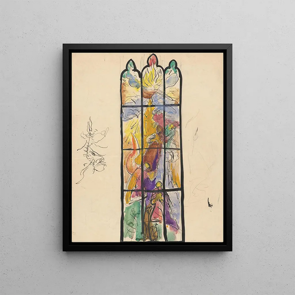 Conception d'une fenêtre en verre - Jan Novák — framed artwork on a wall