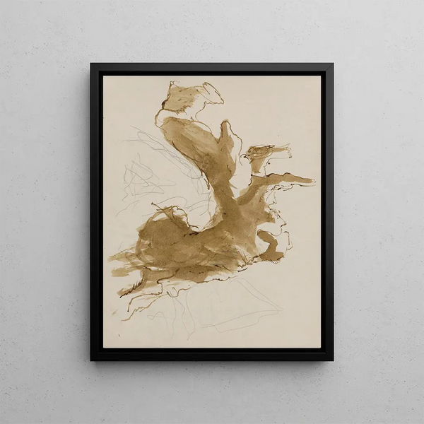 Les arbres - Jan Novák — framed artwork on a wall