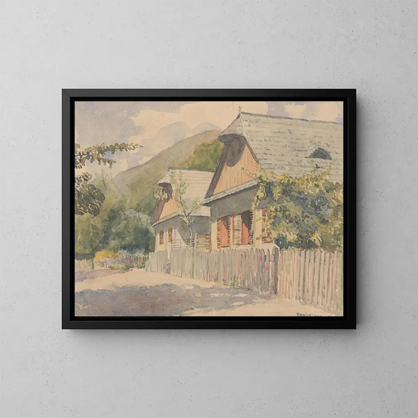 Dédina - John Thain — framed artwork on a wall