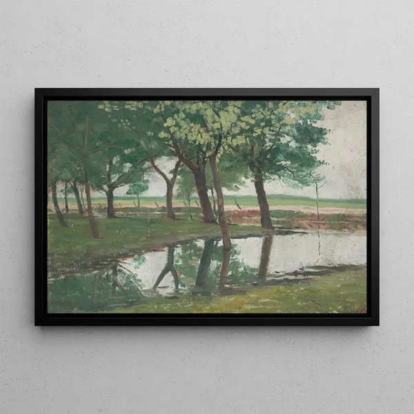 At the edge of the forest - John Thain — framed artwork on a wall