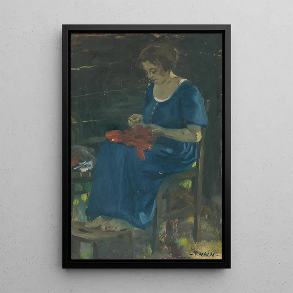 Above the item - John Thain — framed artwork on a wall