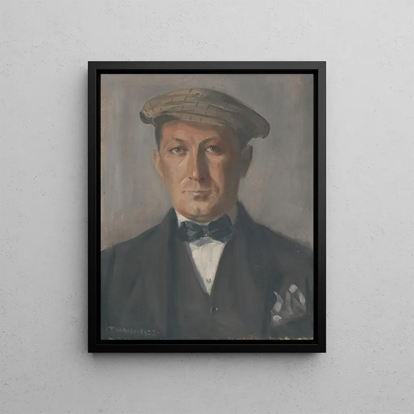 Portrait Painting of Kukno - John Thain — framed artwork on a wall