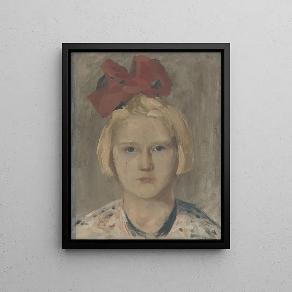 Portrait of a goddess - John Thain — framed artwork on a wall