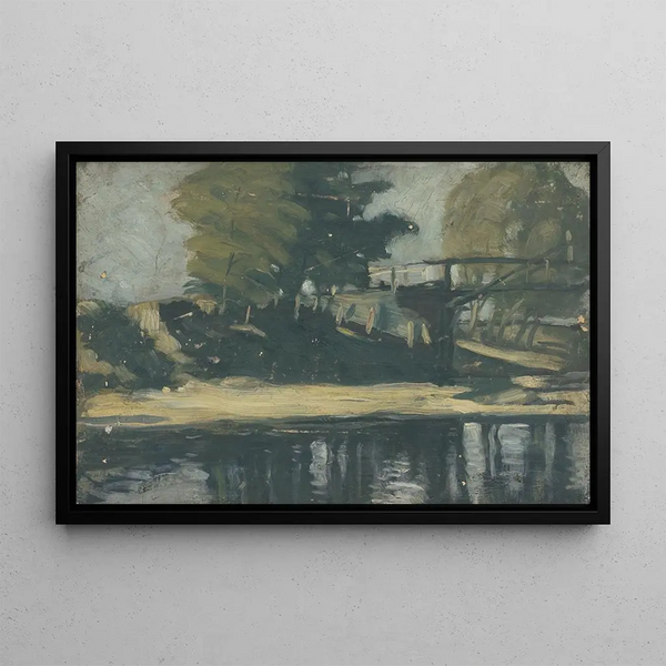 Pont de Star à Berku - John Thain — framed artwork on a wall