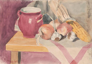 Still life with onion - John Thain — artwork view