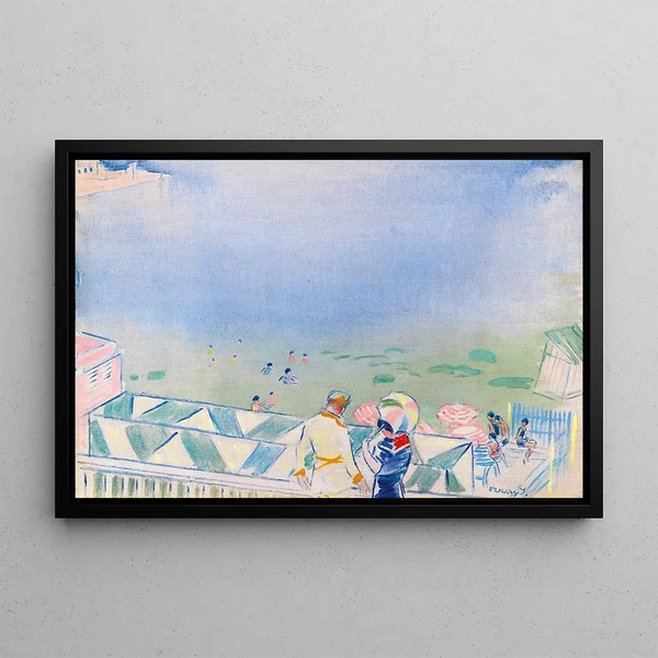 Rimini Painting - János Vaszary — framed artwork on a wall