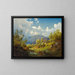 Landscape motif painting of the Numme Valley in Norway - Joachim Frich — framed artwork on a wall