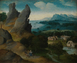 Landscape with the Flight into Egypt - Joachim Patinier — artwork view