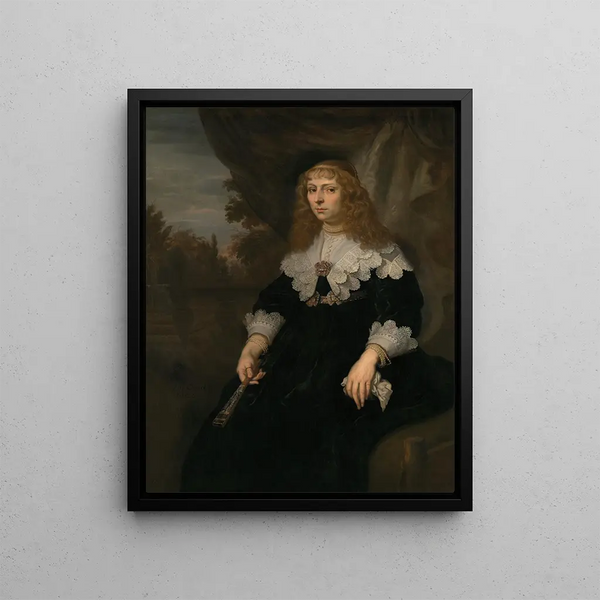 Eva Geelvinck 1619–1698 - Joachim von Sandrart — framed artwork on a wall