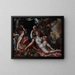 Lot and His Daughters - Joachim Wtewael — framed artwork on a wall