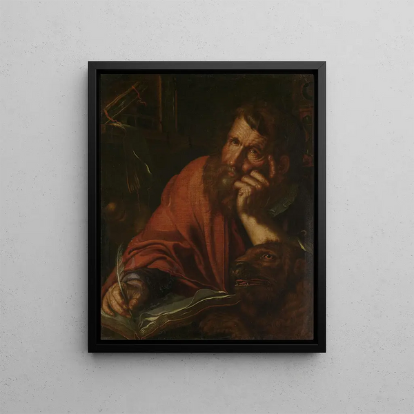 L'évangéliste saint Marc - Joachim Wtewael — framed artwork on a wall