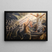 The Christ in the Realm of the Dead - Joakim Skovgaard — framed artwork on a wall