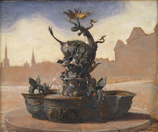 Sketch for Dragespringvandet, the dragon fountain - Joakim Skovgaard — artwork view