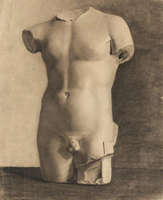 Joakim Skovgaard - Tegning Efter Gips Af Antik Ynglingetorso.webp