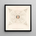 Sketch for the frescoes of Viborg Cathedral, vault of the south arm - Joakim Skovgaard — framed artwork on a wall