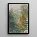 View of Trees and Buildings - Joan Berg — framed artwork on a wall