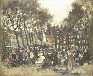 The Noordermarkt in Amsterdam - Joannes Barnardus Antonius Maria Westerwoudt — artwork view