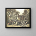The Noordermarkt in Amsterdam - Joannes Barnardus Antonius Maria Westerwoudt — framed artwork on a wall