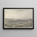 River landscape with palisades - Joannes Dijkhoff jr — framed artwork on a wall