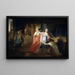 Proculeius preventing Cleopatra from stabbing herself - Joannes Echarius Carolus Alberti — framed artwork on a wall