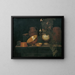 Still life with copper dishes - Joannes de Cordua — framed artwork on a wall