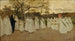 Procession of Young Girls - Joaquim Vayreda — artwork view