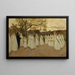 Procession of Young Girls - Joaquim Vayreda — framed artwork on a wall