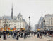 Figures s'affairant devant la Conciergerie à Paris - Joaquín Mir — artwork view