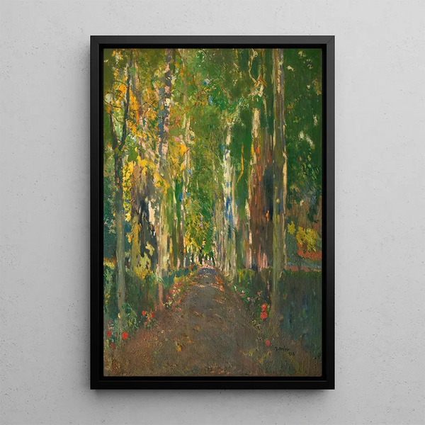 The path to Casa Gell - Joaquín Mir Trinxet — framed artwork on a wall