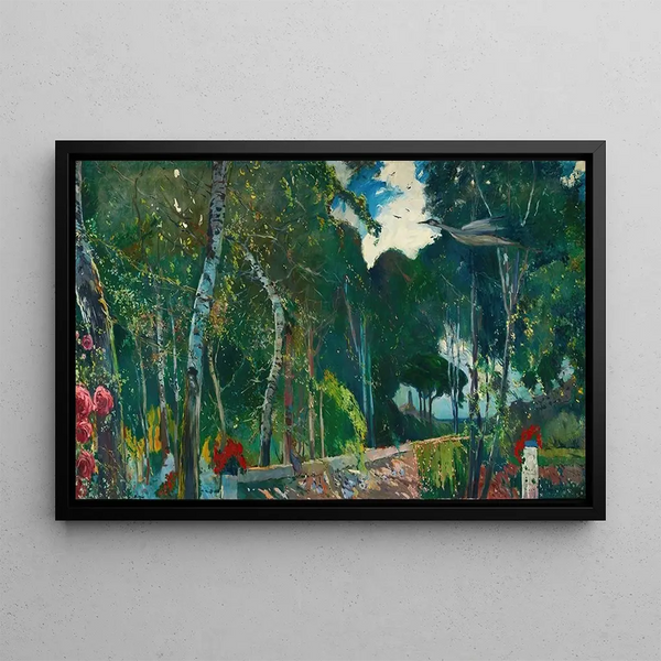 El Mas Blau - Joaquín Mir Trinxet — framed artwork on a wall