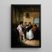 Maja et le torero - Joaquín Domínguez Bécquer — framed artwork on a wall