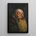 Head of Saint Anthony study - Joaquín Sorolla — framed artwork on a wall