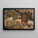 Children searching for shells - Joaquín Sorolla — framed artwork on a wall