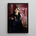 Clotilde in an evening dress - Joaquín Sorolla — framed artwork on a wall