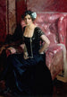 Clotilde in an evening dress - Joaquín Sorolla — artwork view