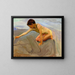Sand Drawing Painting - Joaquín Sorolla — framed artwork on a wall