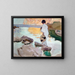 Elena at Cala de San Vicente - Joaquín Sorolla — framed artwork on a wall