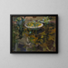 Garden of the Casa Sorolla, reflection in the Confidence Fountain - Joaquín Sorolla — framed artwork on a wall