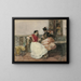 Playing Guitar - Joaquín Sorolla — framed artwork on a wall