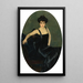 Portrait of Mrs. Esperanza Conill De Zanetti - Joaquín Sorolla — framed artwork on a wall
