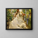 Sewing the Sail - Joaquín Sorolla — framed artwork on a wall