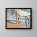 The Horse Bath - Joaquín Sorolla — framed artwork on a wall
