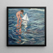 The Little Sailboat - Joaquín Sorolla — framed artwork on a wall
